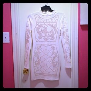 White embellished dress